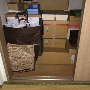 東京都杉並区の実家の押入・お部屋の片付けと不用品回収の作業