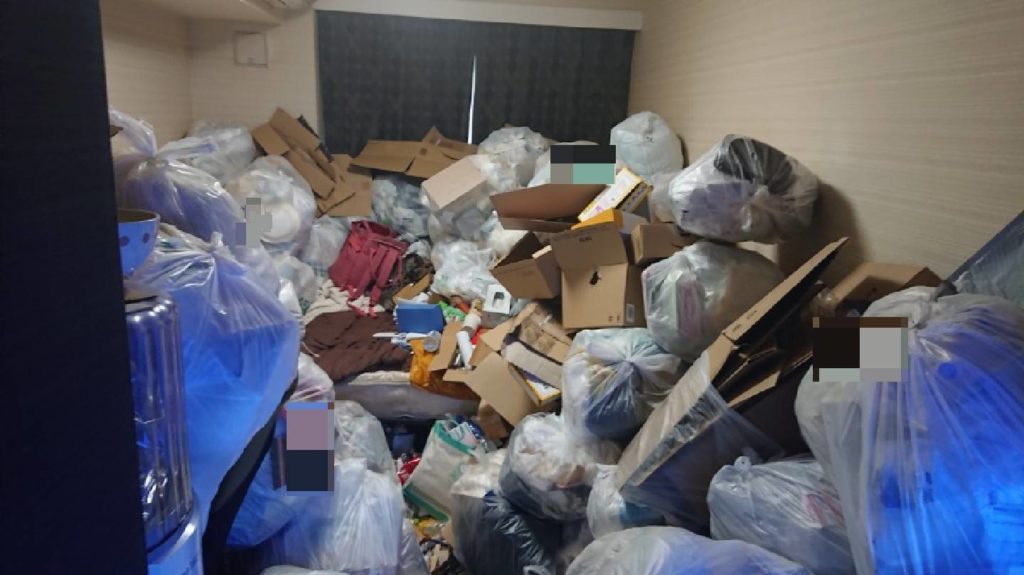 【頭金0円での分割払い事例】栃木県足利市のゴミ部屋の清掃作業