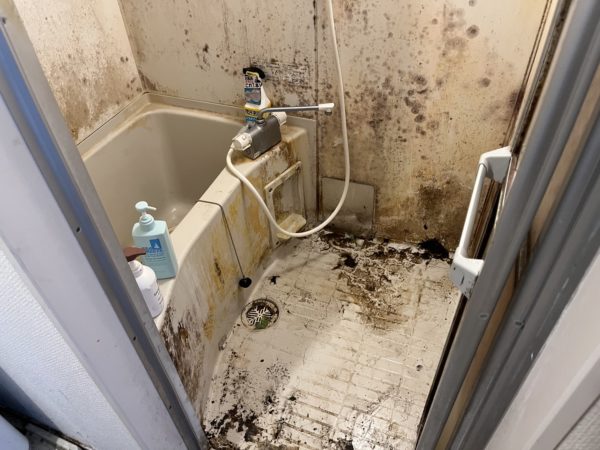 東京都板橋区ゴミ屋敷片付け・ゴミを全撤去し終わった浴室